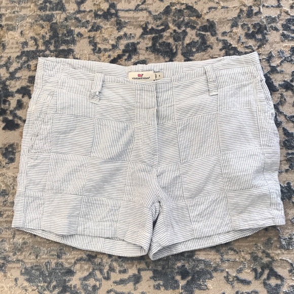Vineyard Vines Pants - Vineyard Vines Size 4 Blue Seersucker Shorts